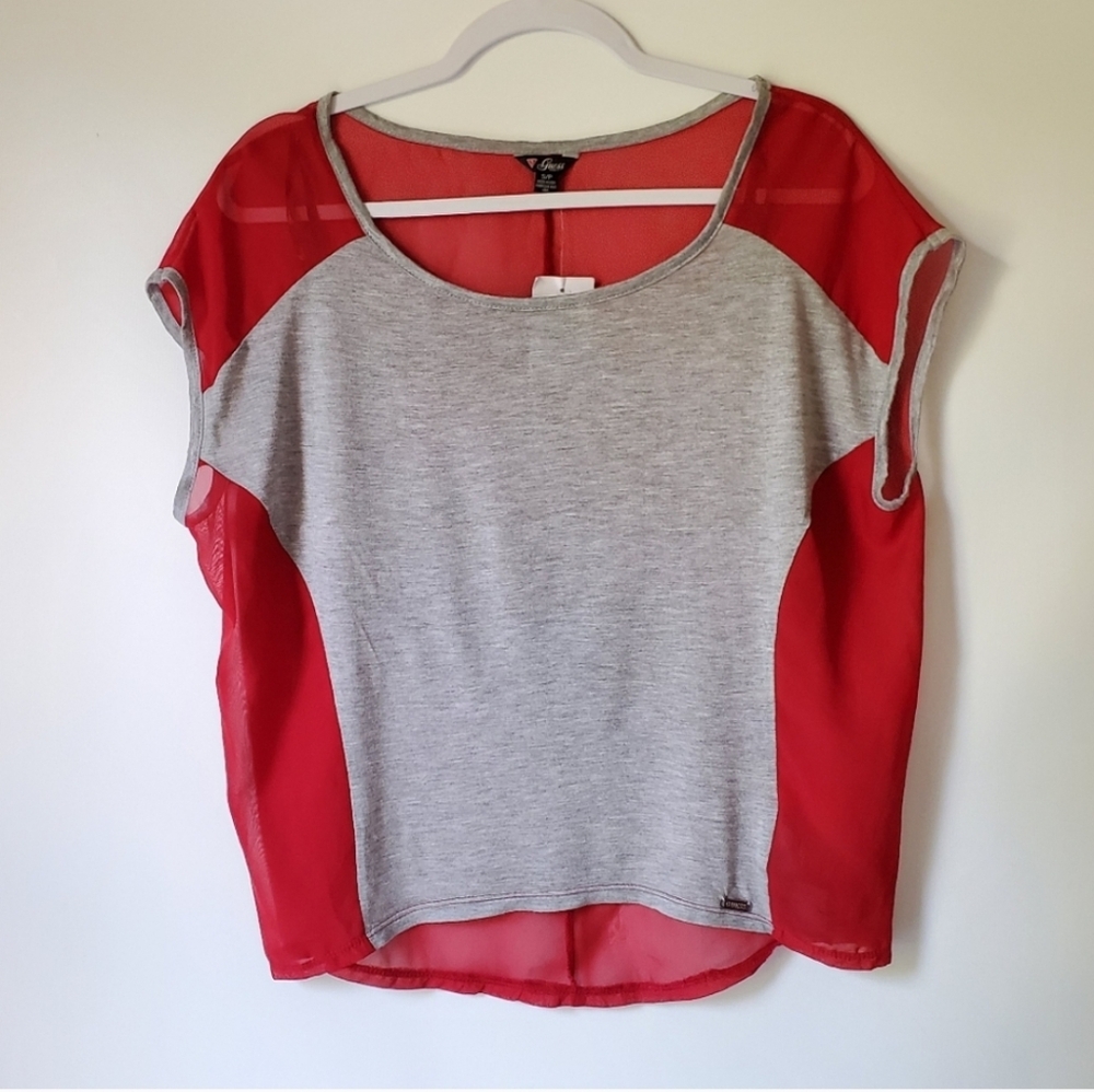 GUESS Short Sleeve Top Sz Small